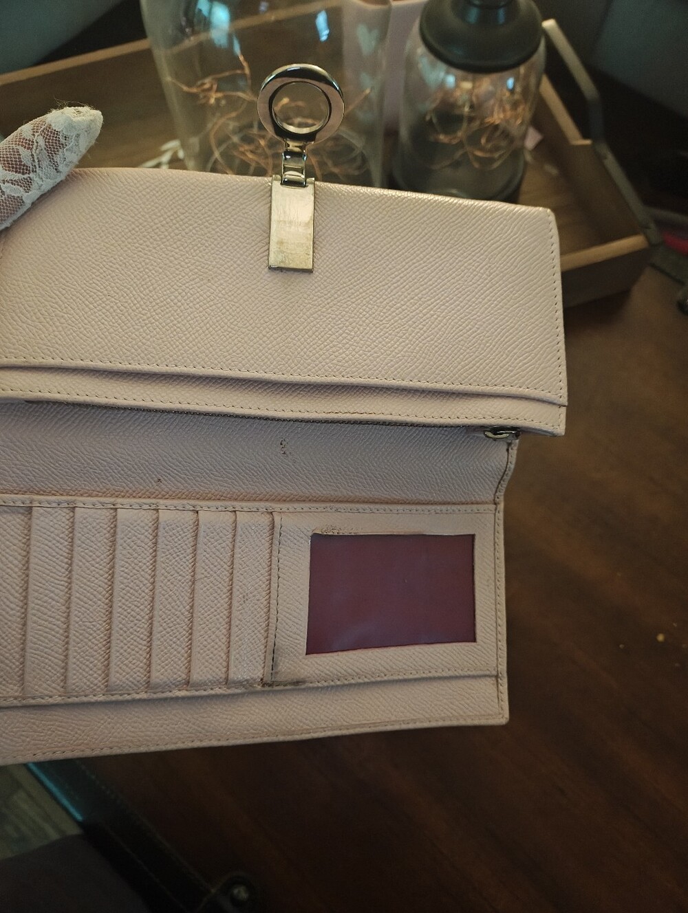 Bvlgari Pale Pink Leather Continental Wallet with Signature Circle Logo - Picture 11 of 16